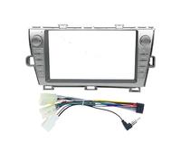 Radio Coche DVD Marco para Toyota para Prius XW30 9 Pulgadas Radio Coche Fascia Panel Estéreo Audio Refit Instalación Marco Moldura Envolvente Kit Tablero Cubierta Fascia RESPUNEKBAH(Left Silvery)