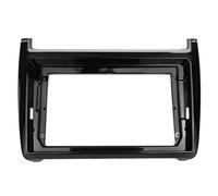 Radio Coche DVD Marco Radio De Coche De 9 Pulgadas 2 DIN para VW para Polo 2009+ Panel Estéreo Montaje Placa Frontal Soporte De Consola Central RESPUNEKBAH(Matte Black)
