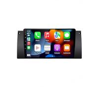 Radio Coche Navegación GPS 2 DIN para BMW 5 E39 E53 X5 M5 1995-2003 Cámara Trasera - HD Pantalla Carplay Mirror Link - Portátil Radio Coche Bluetooth con Asistencia de Voz/Aux, 8 Nuclear 4G+64G