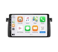 Radio Coche Navegación GPS 2 DIN para BMW 5 Series E39 1995-2004 Cámara Trasera - HD Pantalla Carplay Mirror Link - Portátil Radio Coche Bluetooth con Asistencia de Voz/Aux, 8 Nuclear 4G+64G