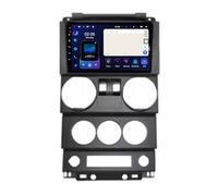 Radio Coche Navegación GPS 2 DIN para Jeep Wrangler Unlimited 3 JK 2008-2010 HD Pantalla Tactil Radio Reproductor Reproductor de Internet, Bluetooth, WiFi, 4 Nuclear 4G+64G
