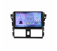 Radio Coche Navegación GPS 2 DIN para Toyota VIOS Yaris 2013-2017 HD Pantalla Táctil+Llamadas Manos Libres Bluetooth+WiFi, Navegador Gpss, 8 Nuclear 4G+64G