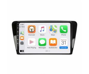 Radio Coche Navegación GPS 2 DIN para Volkswagen Skoda Octavia 3 A7 2013-2018 Autoradio Touchscreen Display Bluetooth Llamadas Manos Libres, Mirror Link, Navegación, 4 Nuclear 4G+64G