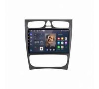 Radio Coche para Mercedes Benz S203 CL203 W203 2000-2004 con GPS, Navi, Carplay, Android Auto, Pantalla Táctil, WiFi, Bluetooth, FM Radio 4Gb+64Gb para Coche, 8 Nuclear 6G＋128G