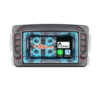 Radio Coche Wireless CarPlay Android Auto, Sistema Linux Radio Am/FM/RDS BT 5.0 con Pantalla Táctil Mando Volumen Físico, Arranque Rápido Plug and Play para Mercedes Benz C/CLK/G Klasse W203W209 W463
