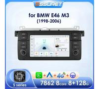 Carplay Android 14 2Din 3GB RAM 32GB ROM AutoRadio reproductor de vídeo Multimedia para BMW Serie 3 E46 M3 1998-2001 2002 2003 2004 2005 S8 AI AHDC2