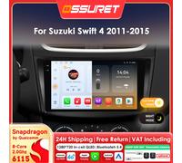 Radio con GPS para coche Android de 9 pulgadas, sistemas inteligentes para Suzuki Swift 4 2011 - 2015, Carplay para Apple, Auto Stereo 6115, unidad principal de 8 núcleos, 2din, SWC, DSP, RDS, T4 CP-4