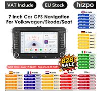 Carplay Android 14 Radio de coche GPS para VW Polo Golf 5 6 Plus Passat B6 Jetta Tiguan Touran Sharan Scirocco Caddy Seat vídeo estéreo S1 8 Núcleos 3G 32G WIFI