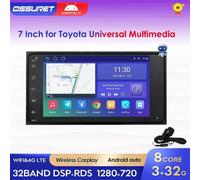 Radio con GPS para coche, reproductor estéreo con Android, 2 Din, para Toyota Hilux, YARIS, RAV4, Camry, Corolla, Prado, Highlander, Land Cruiser, Avanza, Rush, Tundra HC1