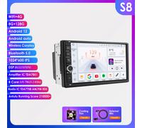 Radio Multimedia con GPS para coche, reproductor de vídeo con Android, Universal, 2Din, USB, 7 pulgadas, Carplay, Navi, para Nissan, Toyota, Ford, VW S4