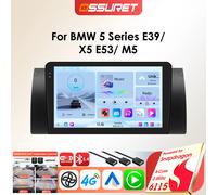 Radio con GPS para coche, reproductor Multimedia con Android, Audio estéreo, WIFI, 2DIN, para BMW 5, E53, E39, E38, X5, M5, 1995 -2001 P3CP de 9 pulgadas