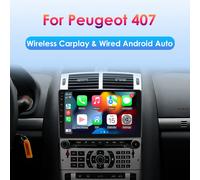 Radio Multimedia Android para Peugeot 407 CC SW 407CC 2004-2011 con GPS, Autoradio, Audio por Snapdragon 6115, Unidad Principal con Carplay QS1