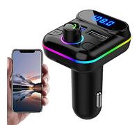 Radio con MP3 para Coche - Adaptador Radio iluminación, Receptor, MP3, transmisor FM | con U Disk Jack M33 Car Aux Transmitter Reproductores Audio para