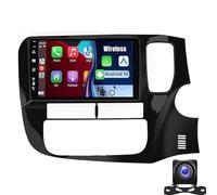 Radio con Pantalla táctil Android 14 de 9 Pulgadas, Reproductor de DVD, navegación GPS Bluetooth, Doble DIN para Mitsubishi Outlander 2012-2018, Compatible con CarPlay y Android Auto, compat