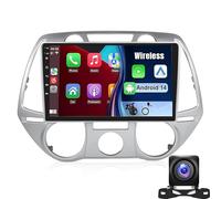 Radio con Pantalla táctil de 9" para Hyundai I20 2008-2011, Android 14, GPS, CarPlay inalámbrico y Android Auto, Bluetooth 5.0, Aire Acondicionado Manual: ¡Mejora el Entretenimiento de tu au