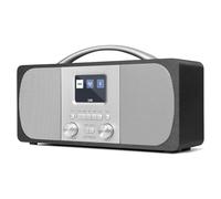 Radio DAB alimentada por red eléctrica | Radios digitales alimentadas por red y batería | Radio DAB+ con reloj despertador | Radio FM, Bluetooth, doble alarma | Potente estéreo | Gabinete acústico de