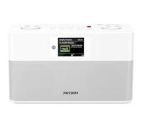 Radio Dab+ Digital con Bluetooth, Radio FM Estéreo Compacta con Alarma, Mando y Pantalla Color IPS, Color Blanca