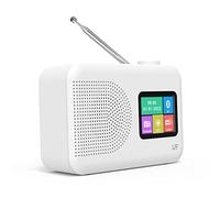 Radio Dab, Radio Digital Dab LFF, Radio Digital FM pequeña, Radio Dab Plus, Radio de Cocina con Cable o Radio a Pilas, Radio con Pantalla en Color y Bluetooth
