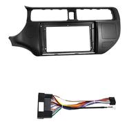 Radio De 9 Pulgadas con Marco Doble DIN Panel De DVD Y Bisel para Instalación En Tablero Reproductor MP5 para Kia para Rio 2012 OOPUHKSY(Left- Cord)
