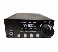 Radio de aviación DIY R60 FM 88-108 MHz Banda aérea 118-136 MHz Receptor de radio de aviación PLL Conversión de frecuencia secundaria + Estuche