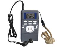 Radio de bolsillo AM/FM estéreo, radio FM portátil con chip DSP y pantalla LCD HD, perfecta para aventuras al aire libre.