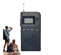 Radio De Bolsillo | Pequeña Radio,Receptor para Escritorio Hogar Escuela Playa Acampada Y Oficina con Pantalla LCD