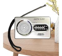 Radio De Bolsillo Portátil con Pilas Am FM, Vintage Radios A Pilas, Radio Portátil Pequeña Am/FM, Pequeña con Conector para Auriculares, para Supervivencia, Viajes, Senderismo, Hogar Y Actividades