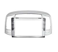 Radio De Coche 2 DIN De 7/9 Pulgadas con Marco Cable De Plástico ABS para Hyundai para Accent 2008-2012 Kit De Montaje En Tablero Panel Estéreo(9 Inch Silver)