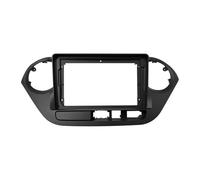 Radio De Coche 2 DIN De 9 Pulgadas con Marco De Plástico Y Soporte para Tablero para Hyundai I10 2014-2017 POMPOMPUR(Only Frame-Left)