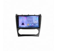 Radio de Coche 2 DIN para Benz W203 W209 C180 C200 C220 C230 Enlace Espejo, Navegación, Siri, Aux, Bluetooth, Airplay, Lectura de Vídeo, Navegación GPS, Mirror Link/FM, 8 Nuclear 8G+256G