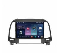 Radio de Coche 2 DIN para Hyundai Santa Fe 2 2006-2012 Pantalla de Coche con Carplay y Android Auto Inalámbricos, Bluetooth, Mirror Link, Navegación GPS, Aux/FM, 4 Nuclear 1G+32G