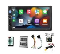 Radio De Coche 2 DIN, Reproductor Multimedia MP5 7 Pulgadas, Estéreo For, Bluetooth, USB, TF, FM FáCil Instalación para Viajes(Carplay MP5 12LED)