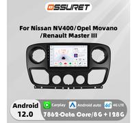 Radio de coche 4G Carplay Android 14 para Renault Master III 3 Opel Movano Nissan NV400 reproductor multimedia 2din Autoradio GPS estéreo S8-4G 8Core-8G 128G