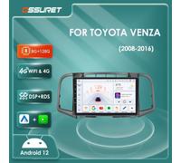 Hizpo Android 13 estéreo de coche para Toyota Venza 2008 - 2016 Autoradio unidad principal GPS Carplay navegación reproductor Multimedia 7862 Wifi 8cores-3G 32G -S1