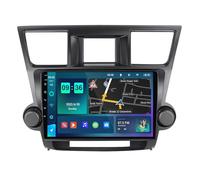 Radio De Coche Android 12 para Toyota Highlander 2007-2013 10 Pulgadas HD Pantalla Táctil con Carplay Android Auto Apoyo MirrorLink Hi-Fi DSP Dab BT 5.0 RDS Cámara Trasera SWC(M150S)