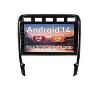 Radio de Coche Android 15 para Porsche Cayenne I 1 9PA 2002-2012，9 Pulgadas Radio Double DIN inalámbrico, Bluetooth Carplay, Visión Trasera en Directo HD, Carga rápida GPS(M150S 2G+32G)