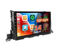 Radio de Coche Android 15 para Toyota Highlander 2014-2019，9 Pulgadas Radio Double DIN inalámbrico, Bluetooth Carplay, Visión Trasera en Directo HD, Carga rápida GPS(M500S 6G+128G)