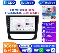 Pantalla QLED de Radio para coche Android 13, 2 Din, para Mercedes Benz Clase E W211 E200 E220 E300 P1L(4Core 1G 16G)