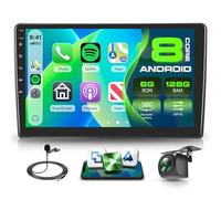 Radio de coche Android de 8 núcleos 6G + 128G para Citroen C5 2008-2017 inalámbrico Carplay Android Auto Navi WIFI 360° Panorama 10 pulgadas Pantalla táctil Autoradio con Mirror Link Bluetooth FM/RDS