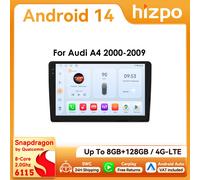 Radio de Coche Android Hizpo 2Din de 9 Pulgadas para Audi A4 B8 B7 B6 S4 RS4 2000-2009 SEAT Exeo BT 4G DSP RDS CarPlay GPS Navegación 360CAM QS4 (8Core 4G 32G)