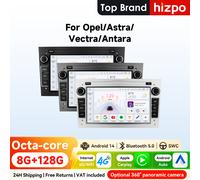 Reproductor GPS de coche Android para Opel Astra H J 2004 Vectra Vauxhall Antara Zafira Corsa C D Vivaro Meriva Veda Carplay pantalla de Radio G S6