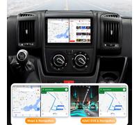 Radio de coche Android para Fiat Ducato 3 para Citroen Jumper 2 para Peugeot Boxer 2 reproductor Multimedia de coche 6115 pantalla DSP Carplay 2din P2-CP