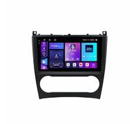 Radio de Coche Audio Estéreo 2 DIN para Benz C-Class W203 W209 2004-2011 Pantalla de Coche con Carplay y Android Auto Inalámbricos, Bluetooth, Mirror Link, Navegación, 4 Nuclear 4G+64G