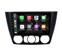 Radio de Coche Audio Estéreo 2 DIN para BMW Serie 1 Serie E88 E82 E81 E87 2004-2011 HD Pantalla Táctil+Llamadas Manos Libres Bluetooth+WiFi, Mandos Volantes, 4 Nuclear 1G+16G