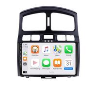 Radio de Coche Audio Estéreo 2 DIN para Hyundai Classic Santa Fe 1 2000-2004 Soporta Bluetooth, Control Volante, USB, WiFi, 4G, Mirror-Link, GPS Radio FM, 4 Nuclear 4G+64G