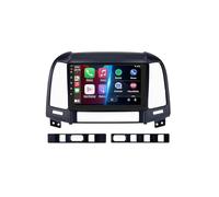 Radio de Coche Audio Estéreo 2 DIN para Hyundai Santa Fe 2005-2012 Cámara Trasera - HD Pantalla Carplay Mirror Link - Portátil Radio Coche Bluetooth con, 4 Nuclear 2G+32G