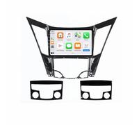 Radio de Coche Audio Estéreo 2 DIN para Hyundai Sonata 6 YF 2009-2014 Cámara Trasera - HD Pantalla Carplay Mirror Link - Portátil Radio Coche Bluetooth con, 8 Nuclear 4G+64G