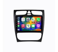 Radio de Coche Audio Estéreo 2 DIN para Mercedes Benz C 2000-2005 HD Pantalla Táctil+Llamadas Manos Libres Bluetooth+WiFi, Mandos Volantes, 8 Nuclear 6G+128G