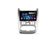 Radio de Coche Audio Estéreo 2 DIN para Renault Logan Sandero For Dacia Duster 2009-2017 Soporta Bluetooth, Control Volante, USB, WiFi, 4G, GPS Navegador FM, 8 Nuclear 8G+256G