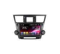 Radio de Coche Audio Estéreo 2 DIN para Toyota Highlander 2009-2012 Autoradio Touchscreen Display Bluetooth Llamadas Manos Libres, Mirror Link, Navegación, 8 Nuclear 6G+128G